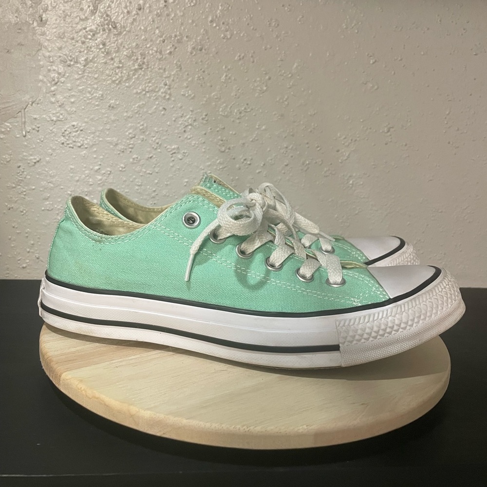 Sea Foam Green Converse Shoes